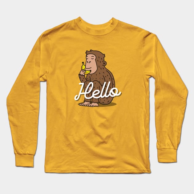 Hello Long Sleeve T-Shirt by KumaToUsagi17